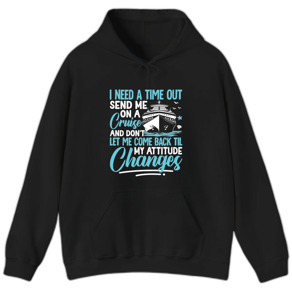Attitude Adjustment Cruise Escape Hoodie in Black