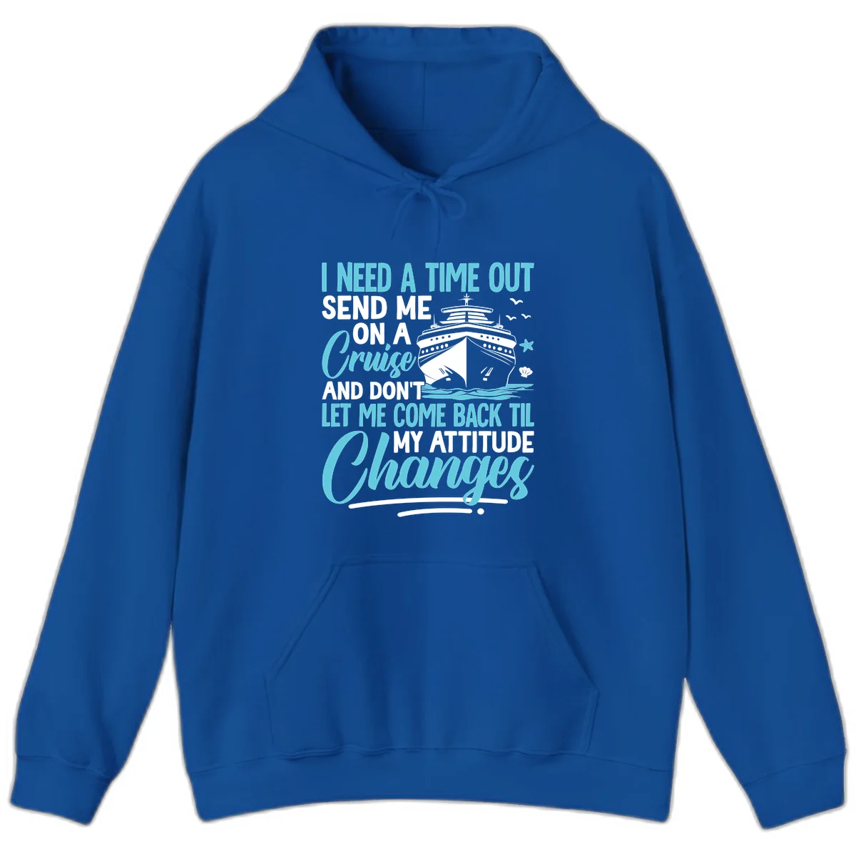 Attitude Adjustment Cruise Escape Hoodie in Royal