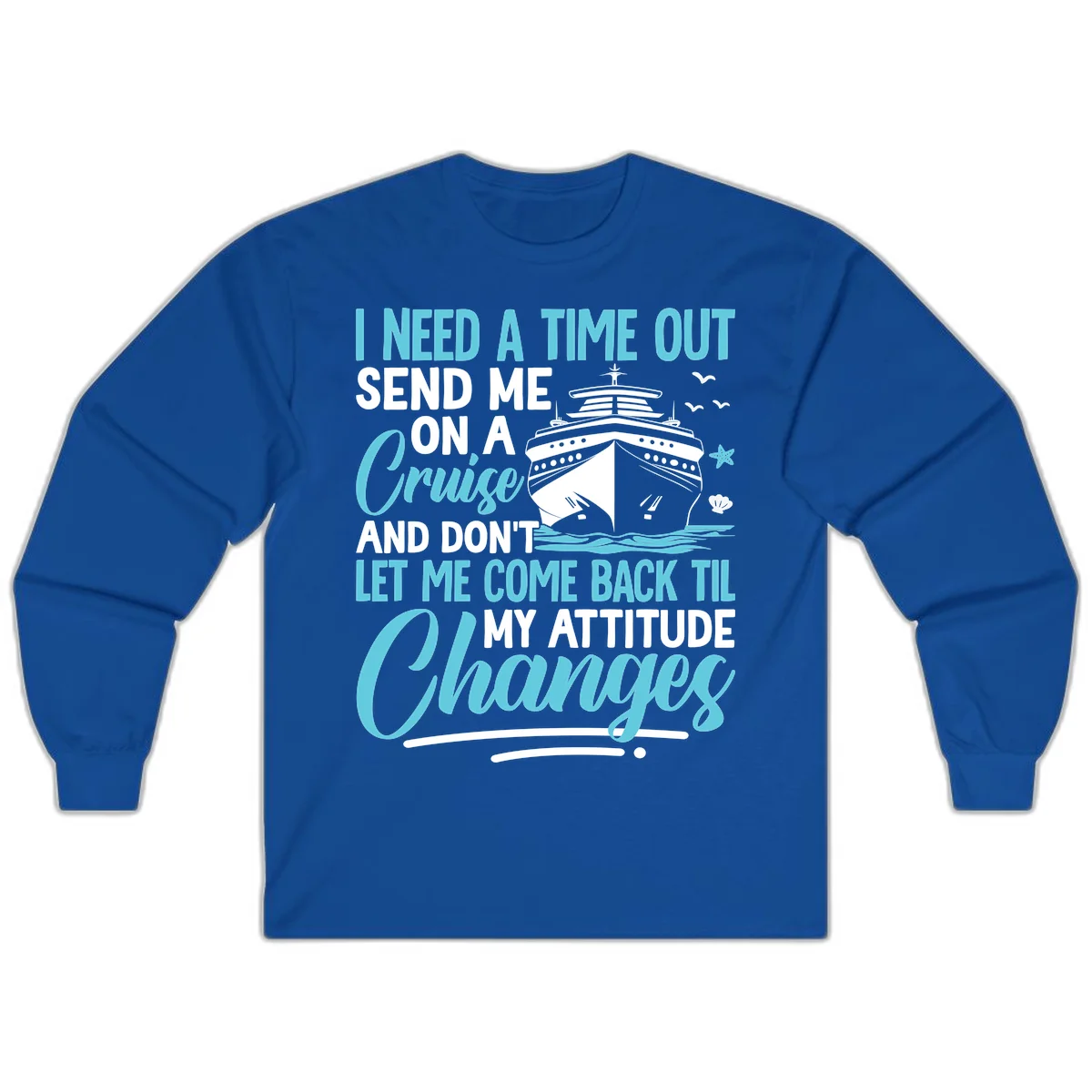 Attitude Adjustment Cruise Escape Long Sleeve in Royal