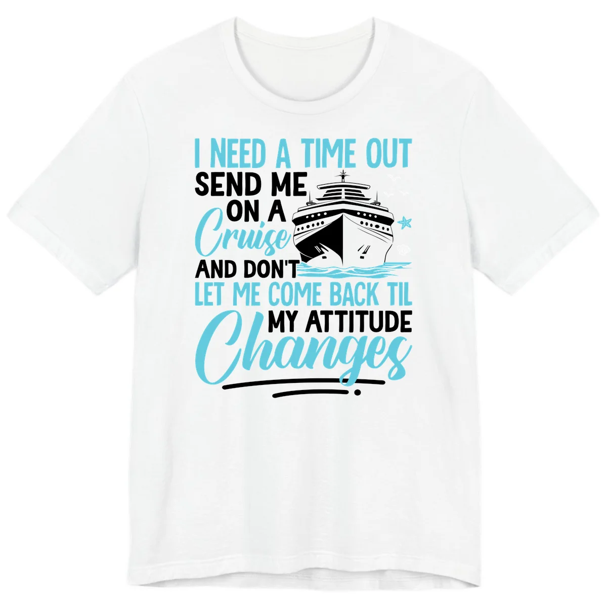Attitude Adjustment Cruise Escape Premium T-Shirt in White