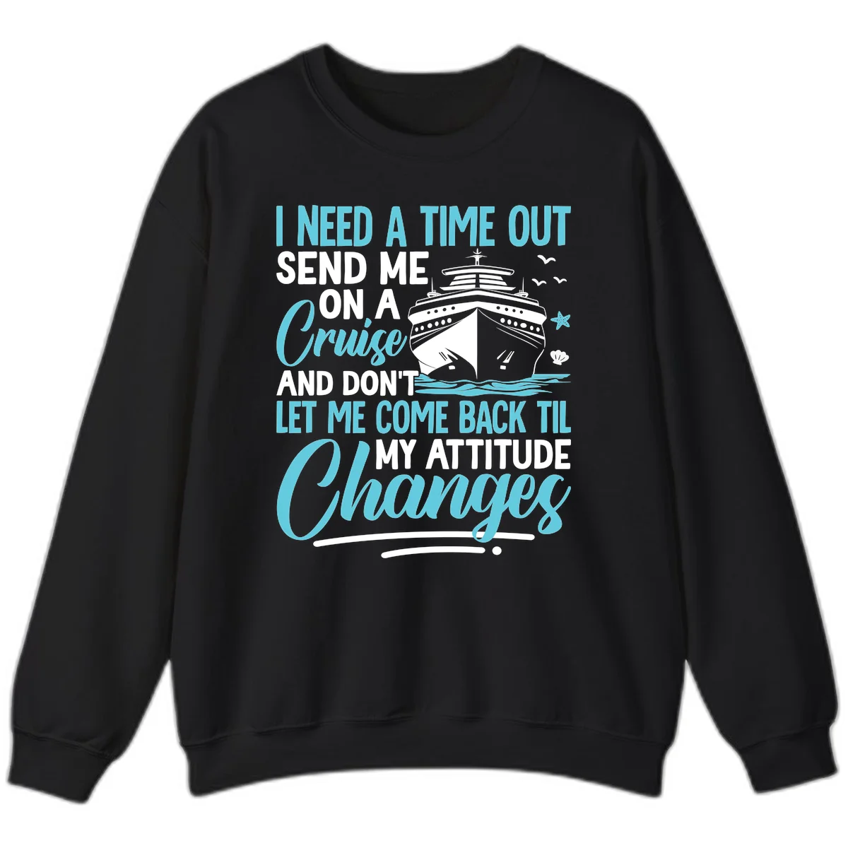 Attitude Adjustment Cruise Escape Sweatshirt in Black