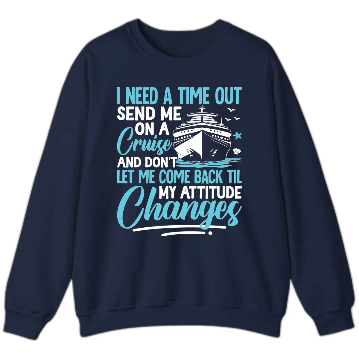Attitude Adjustment Cruise Escape Sweatshirt in Navy