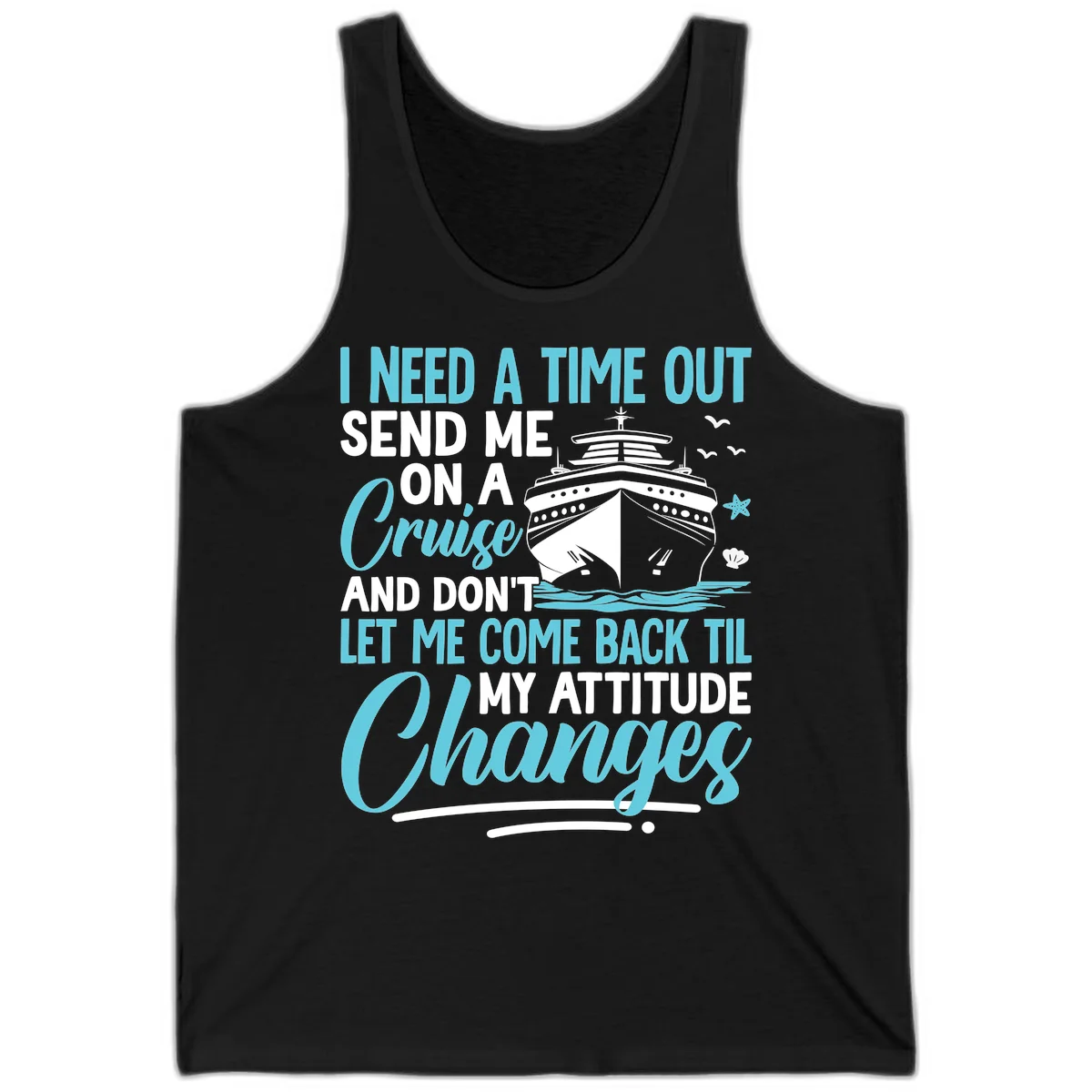 Attitude Adjustment Cruise Escape Tank in Black