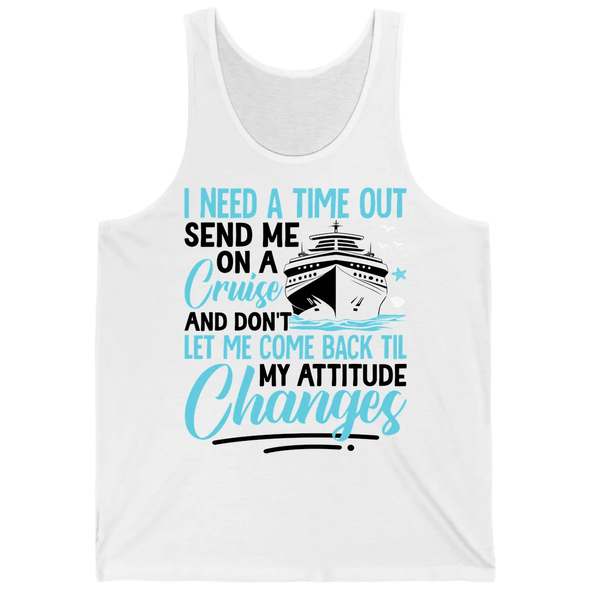Attitude Adjustment Cruise Escape Tank in White
