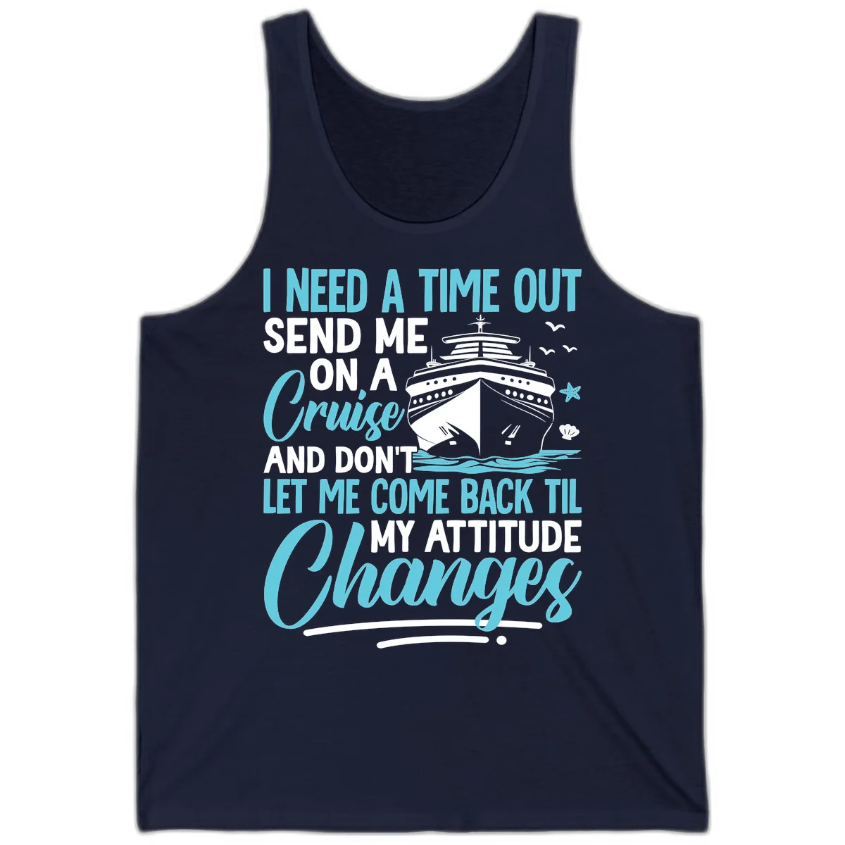 Attitude Adjustment Cruise Escape Tank in Navy