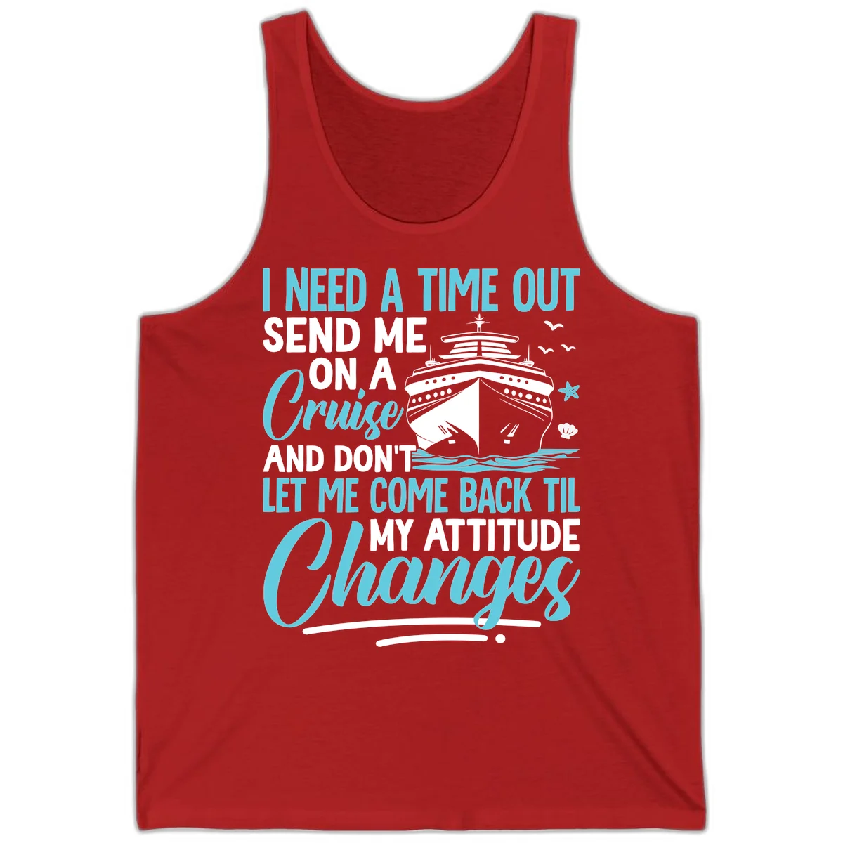 Attitude Adjustment Cruise Escape Tank in Red
