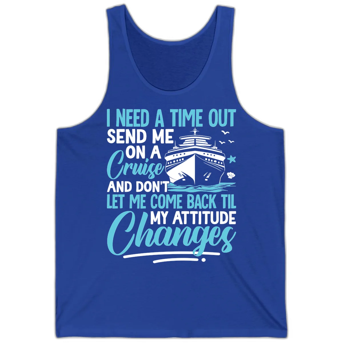 Attitude Adjustment Cruise Escape Tank in True Royal