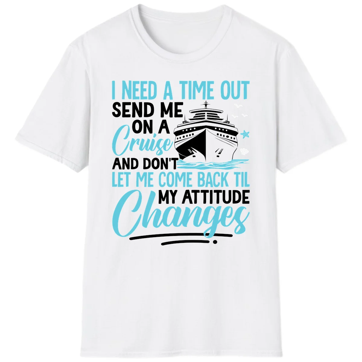 Attitude Adjustment Cruise Escape T-Shirt in White