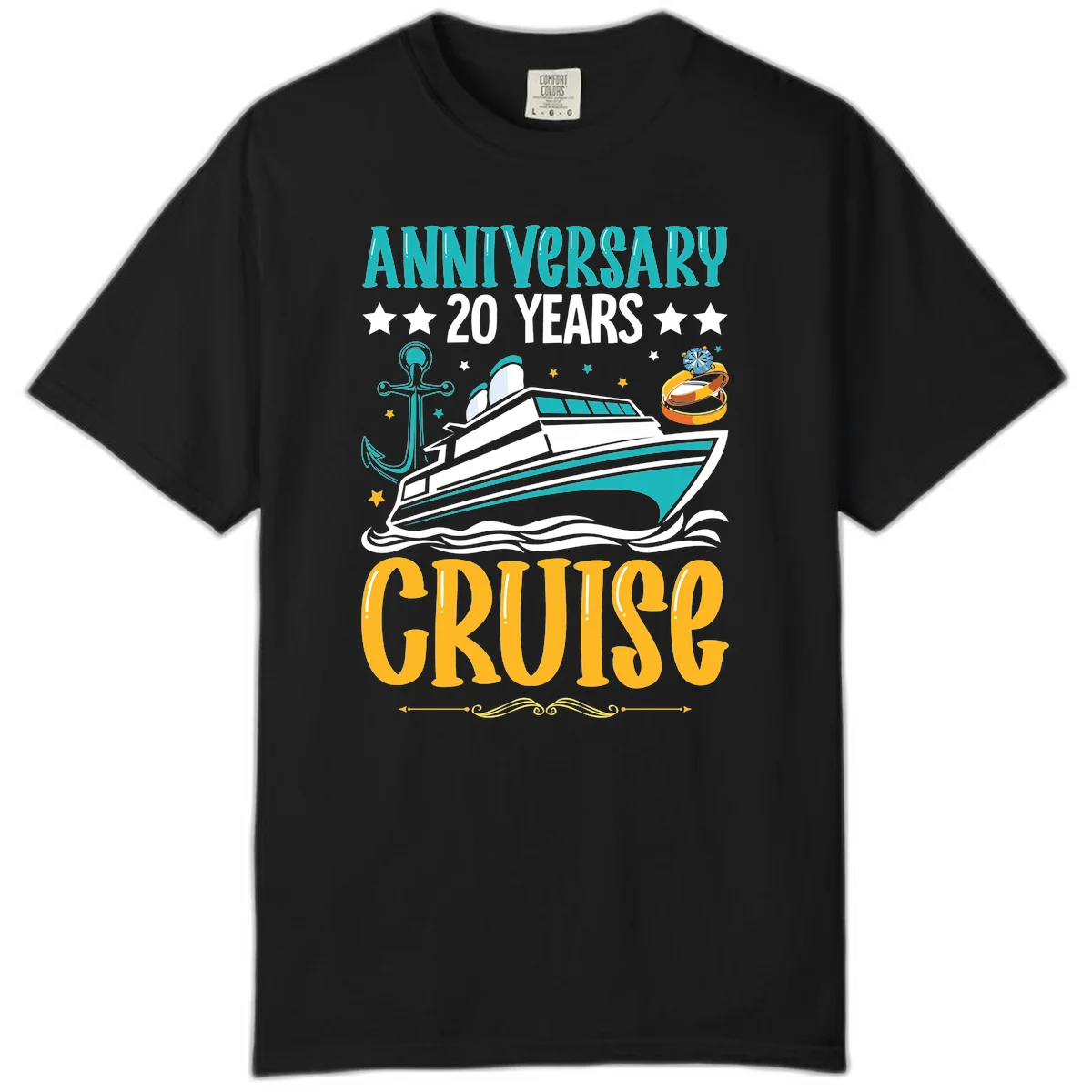 Anniversary 20 Years Cruise Comfort Color in Black