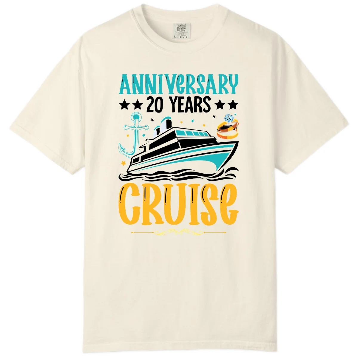 Anniversary 20 Years Cruise Comfort Color in Ivory