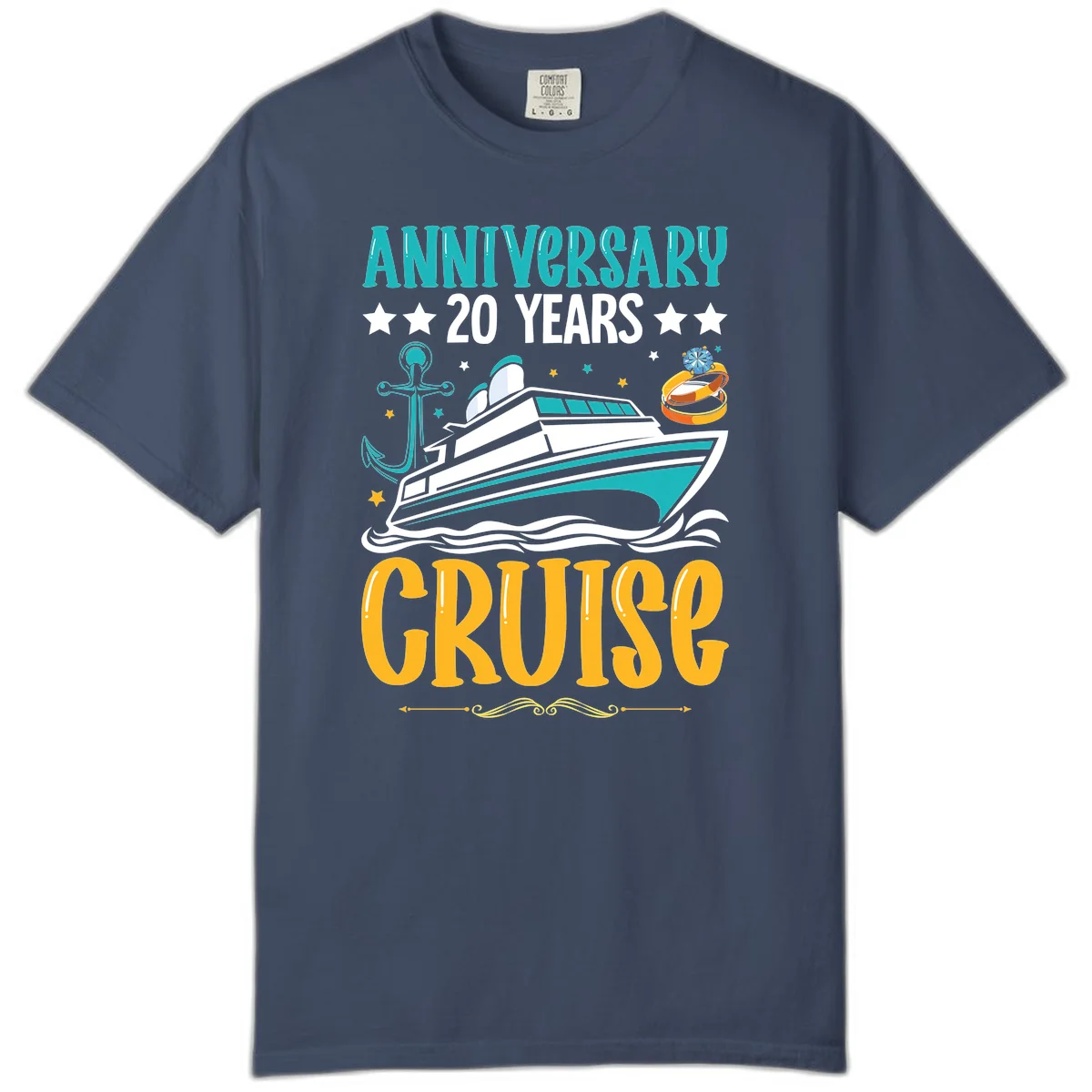 Anniversary 20 Years Cruise Comfort Color in Midnight