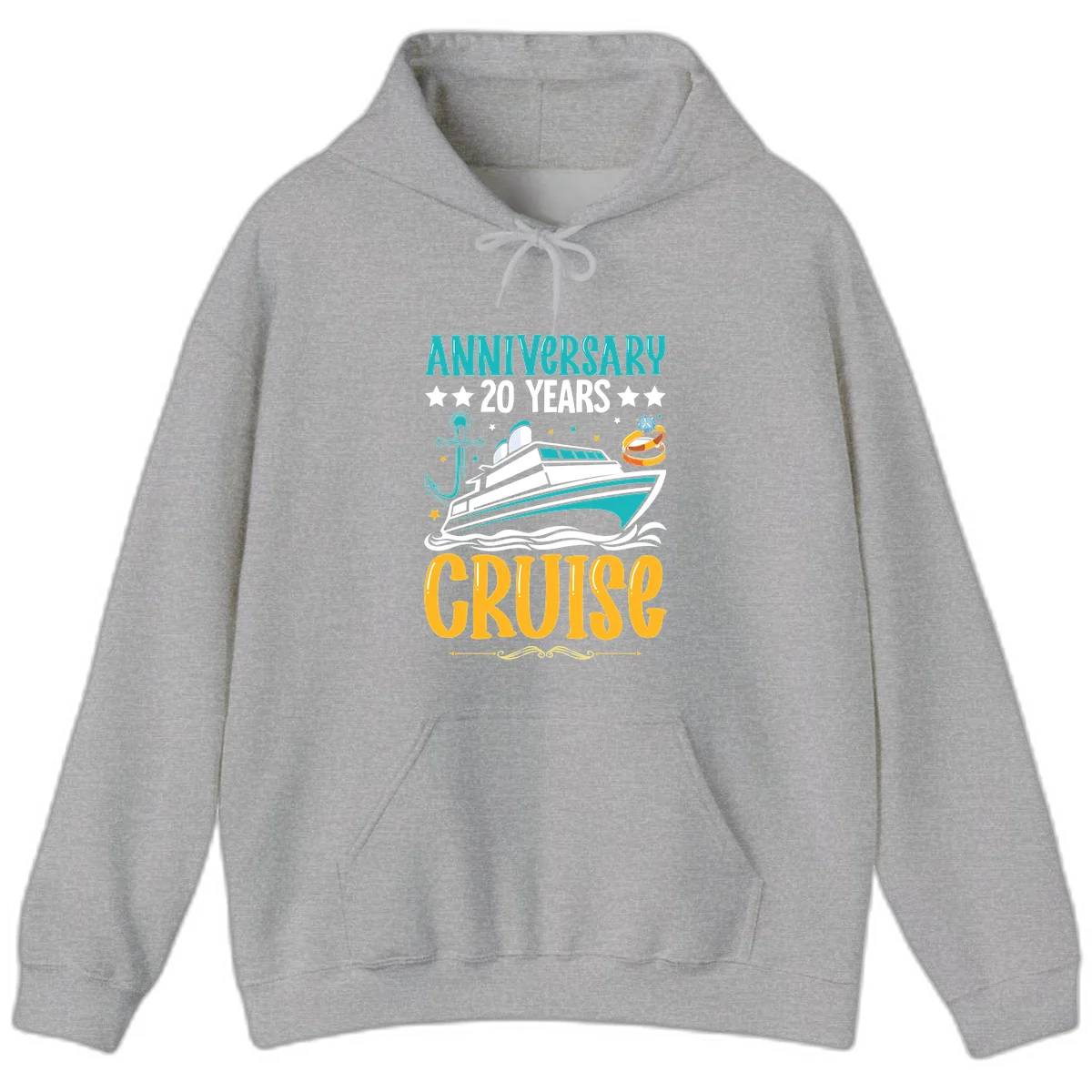 Anniversary 20 Years Cruise Hoodie in Sport Grey