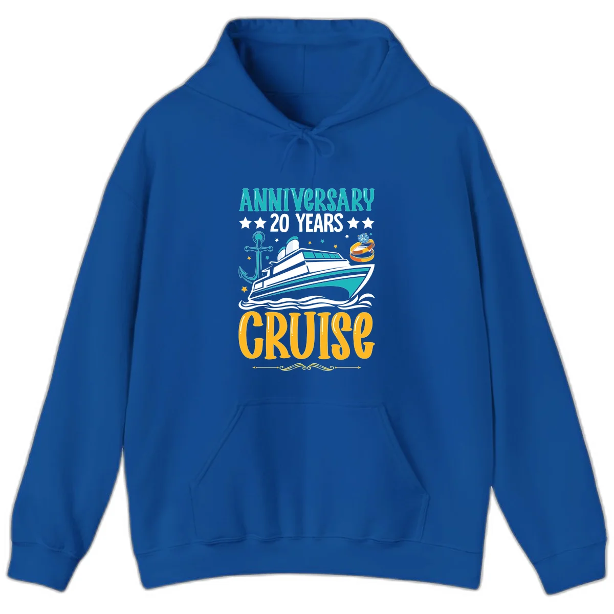 Anniversary 20 Years Cruise Hoodie in Royal