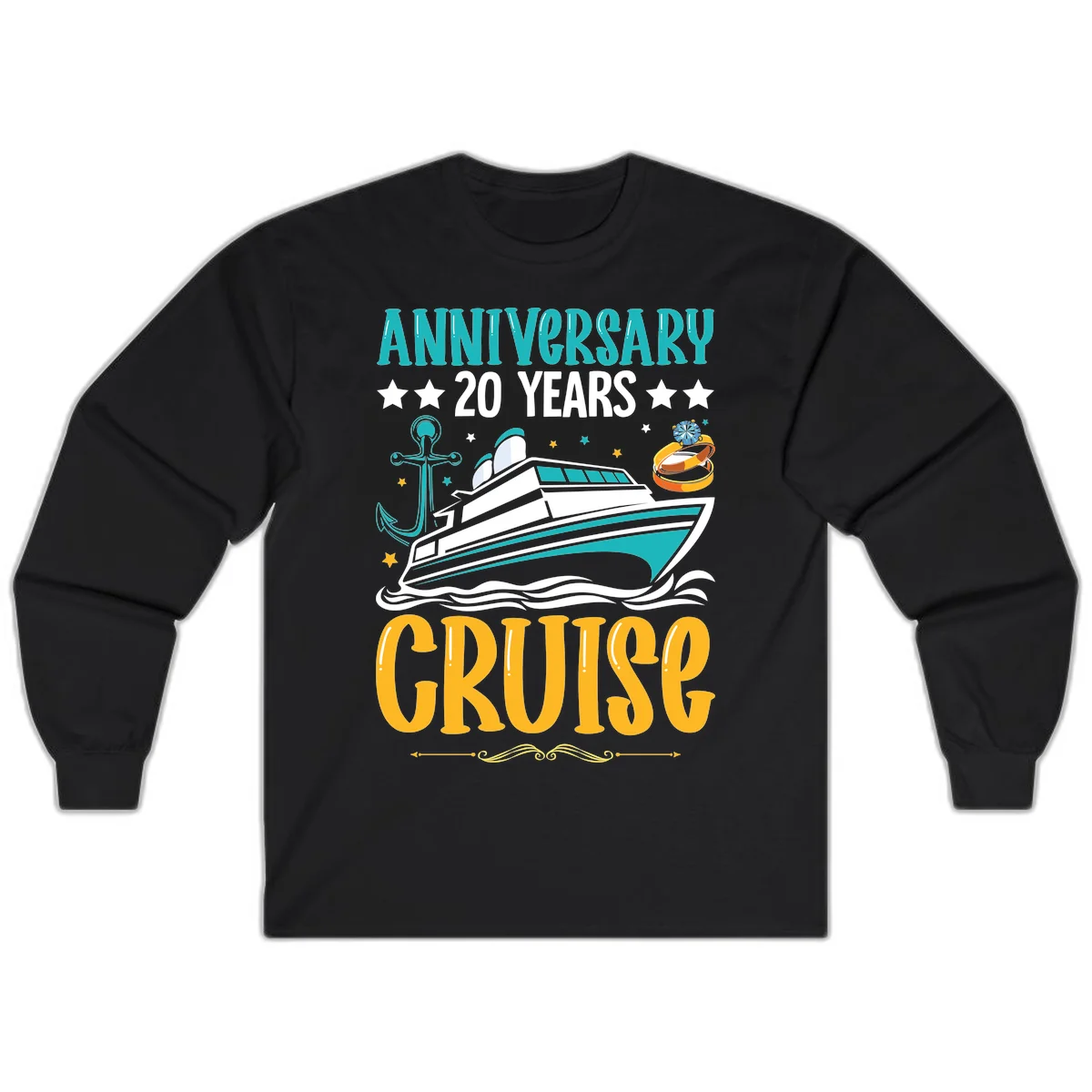 Anniversary 20 Years Cruise Long Sleeve in Black