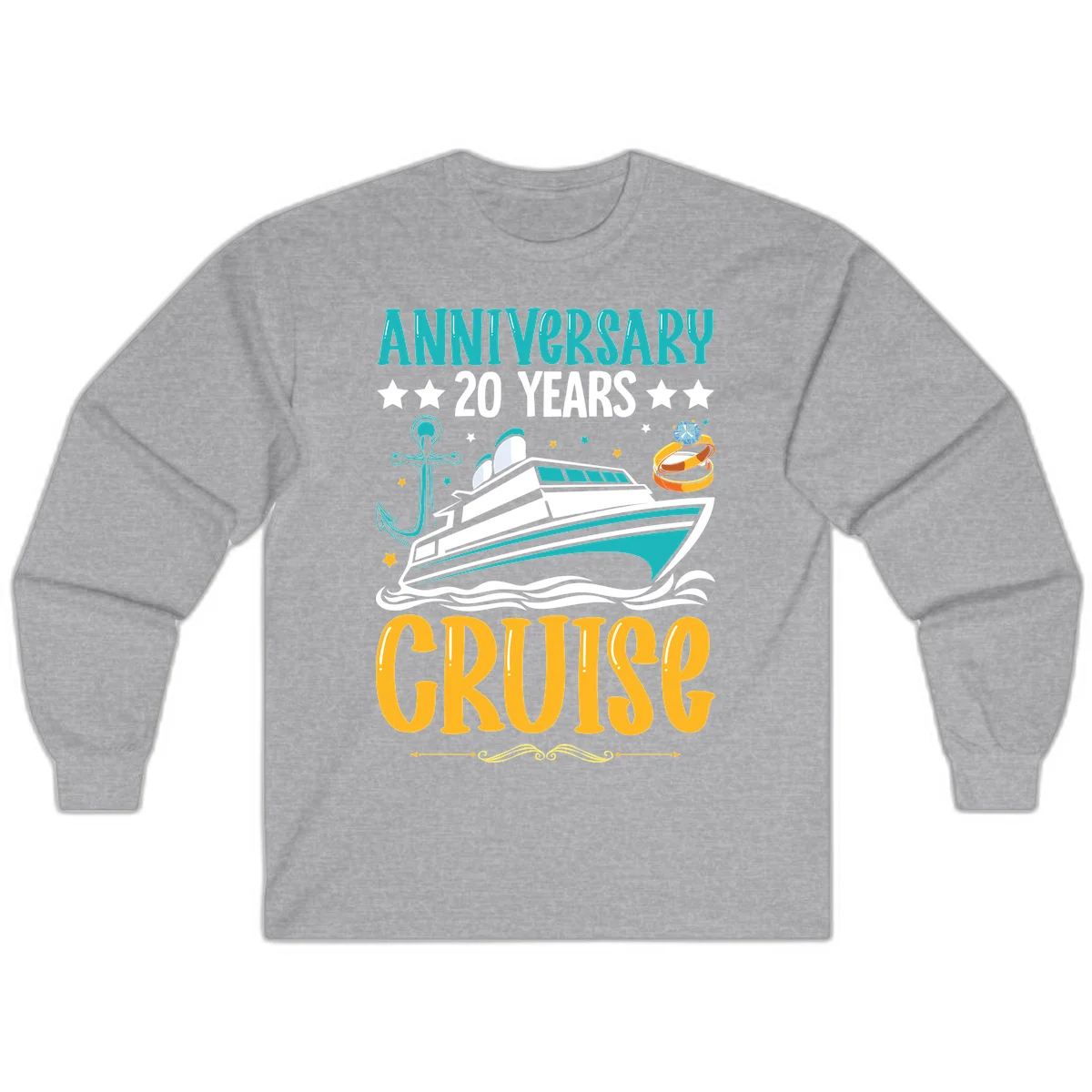 Anniversary 20 Years Cruise Long Sleeve in Sport Grey