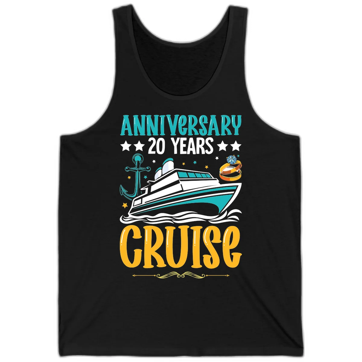 Anniversary 20 Years Cruise Tank in Black