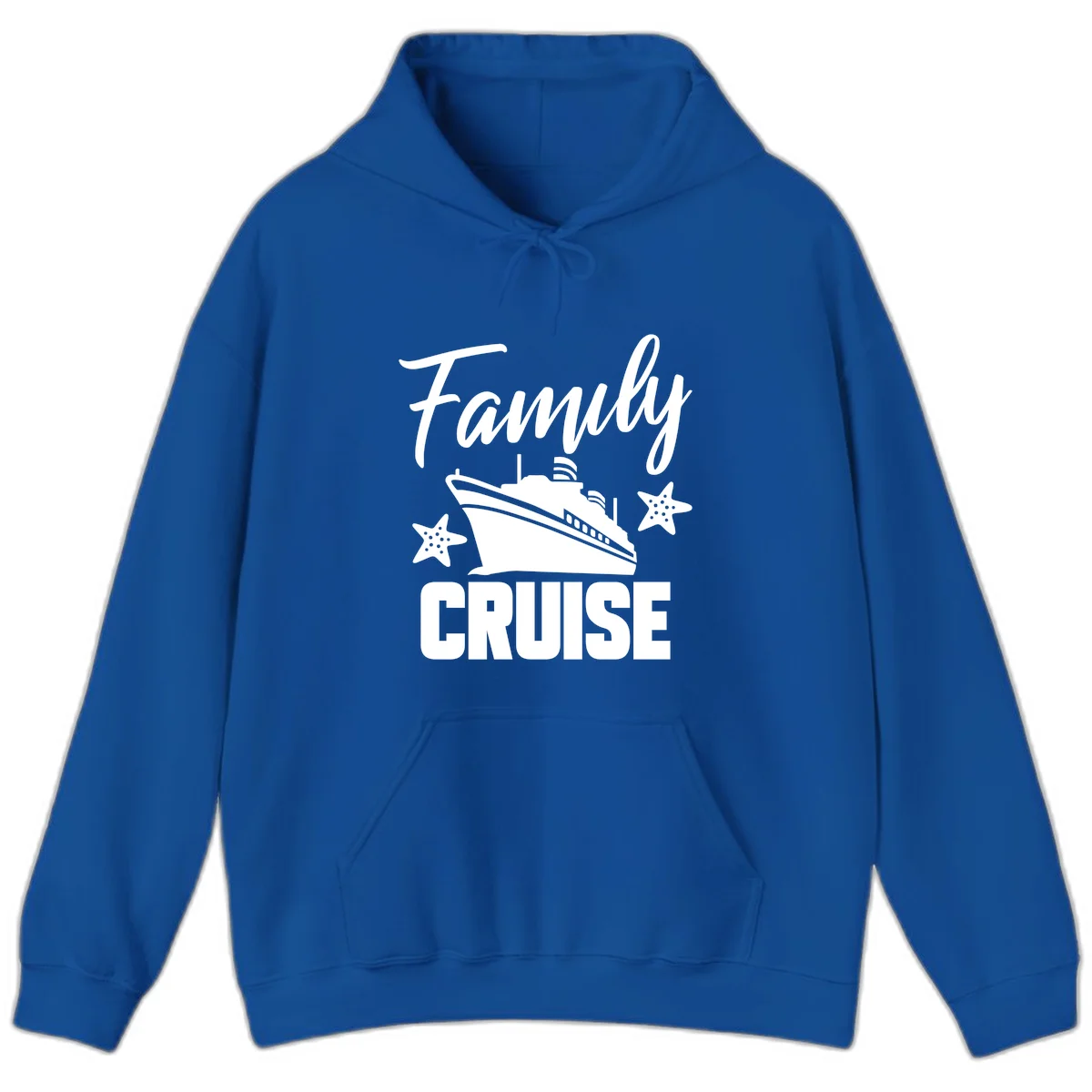 Family Cruise Ship & Starfish Hoodie in Royal