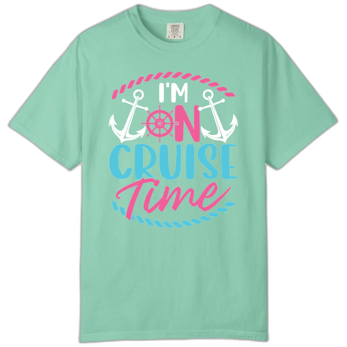 I'm On Cruise Time Comfort Color in Island Reef