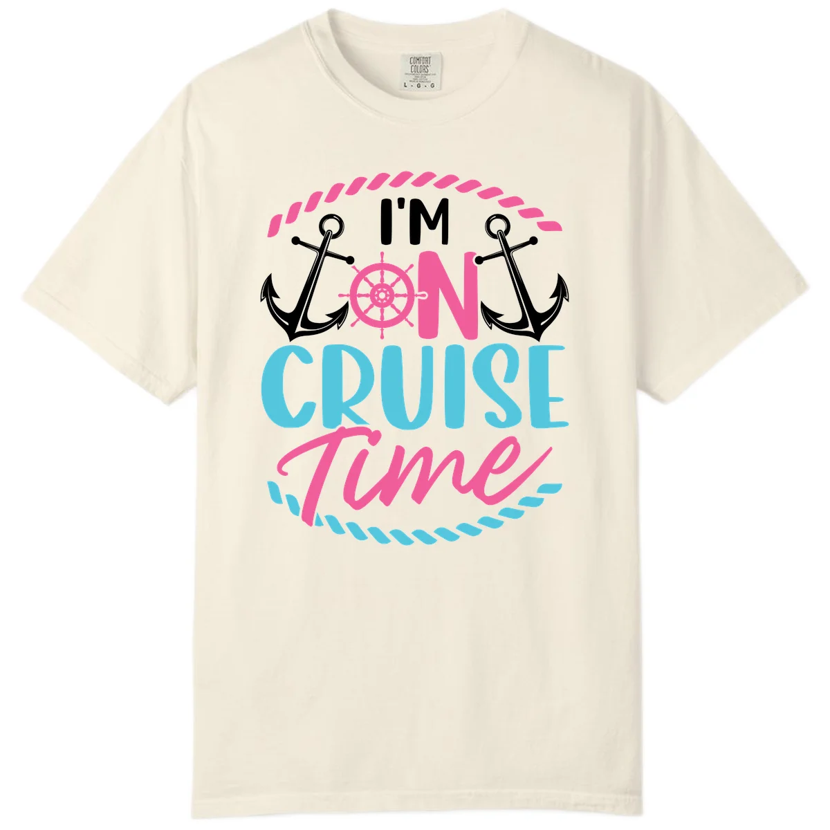 I'm On Cruise Time Comfort Color in Ivory