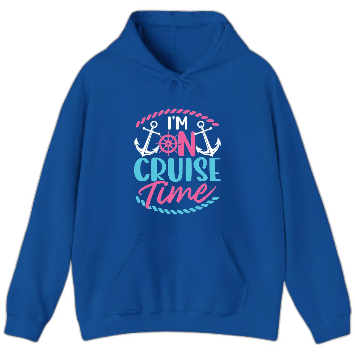 I'm On Cruise Time Hoodie in Royal