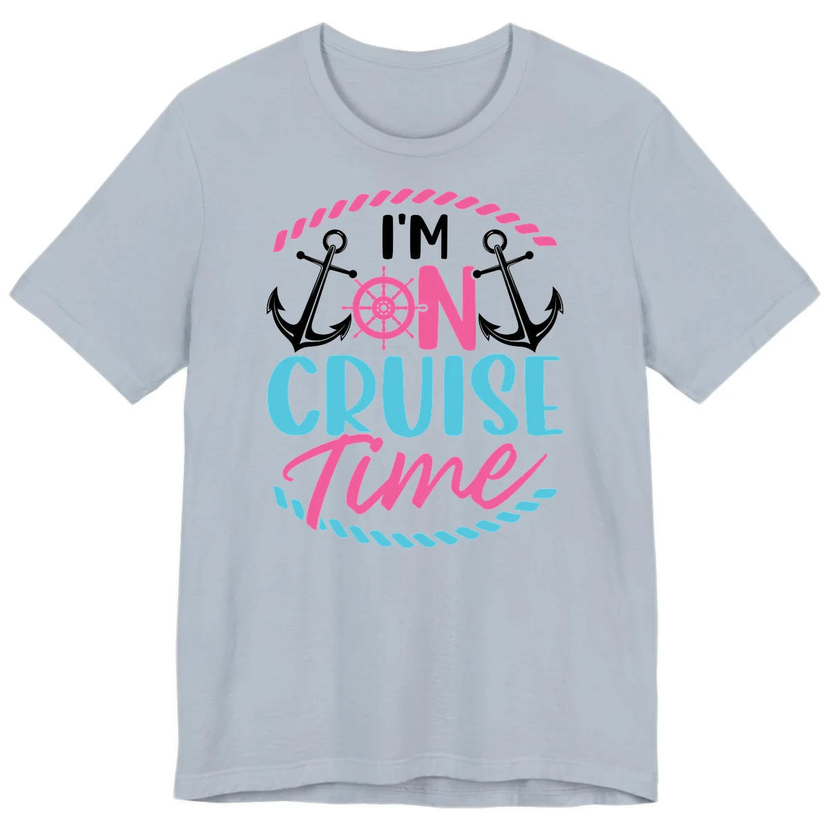 I'm On Cruise Time Premium T-Shirt in Light Blue