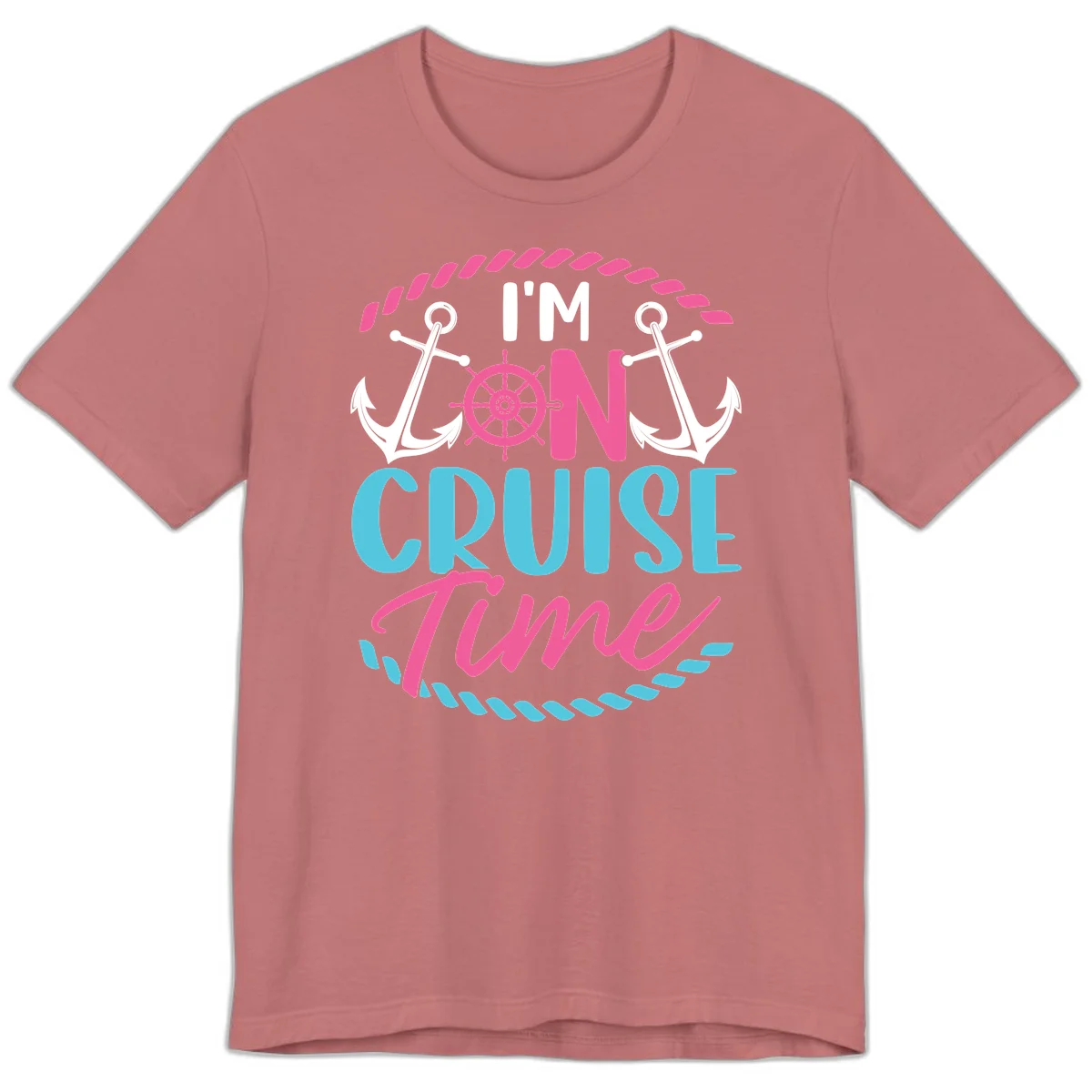 I'm On Cruise Time Premium T-Shirt in Mauve