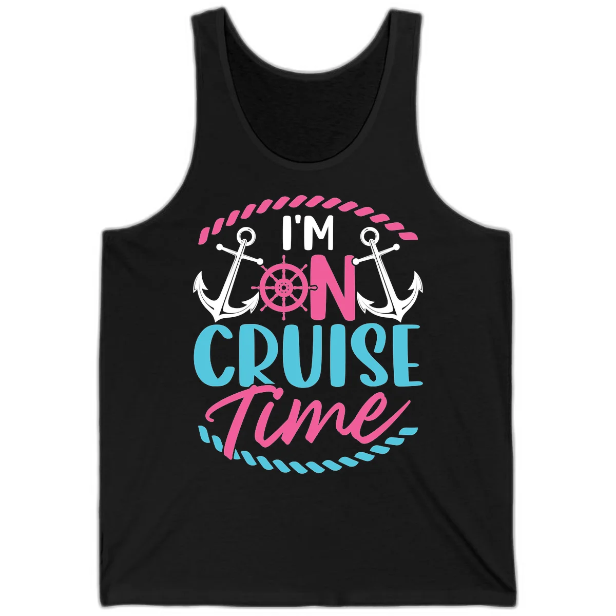 I'm On Cruise Time Tank in Black