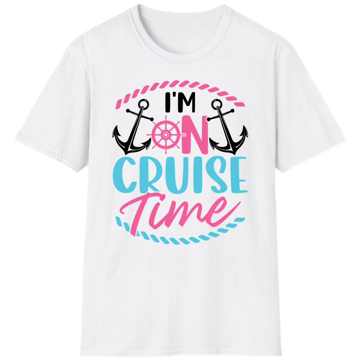 I'm On Cruise Time T-Shirt in White