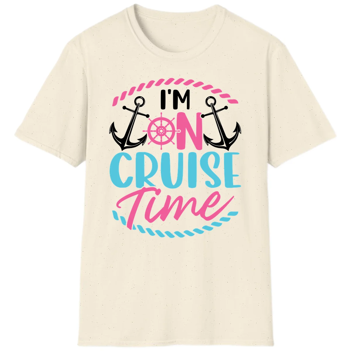 I'm On Cruise Time T-Shirt in Natural