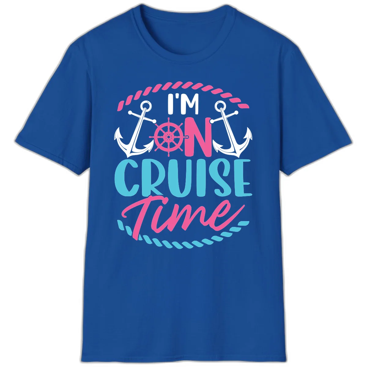 I'm On Cruise Time T-Shirt in Royal
