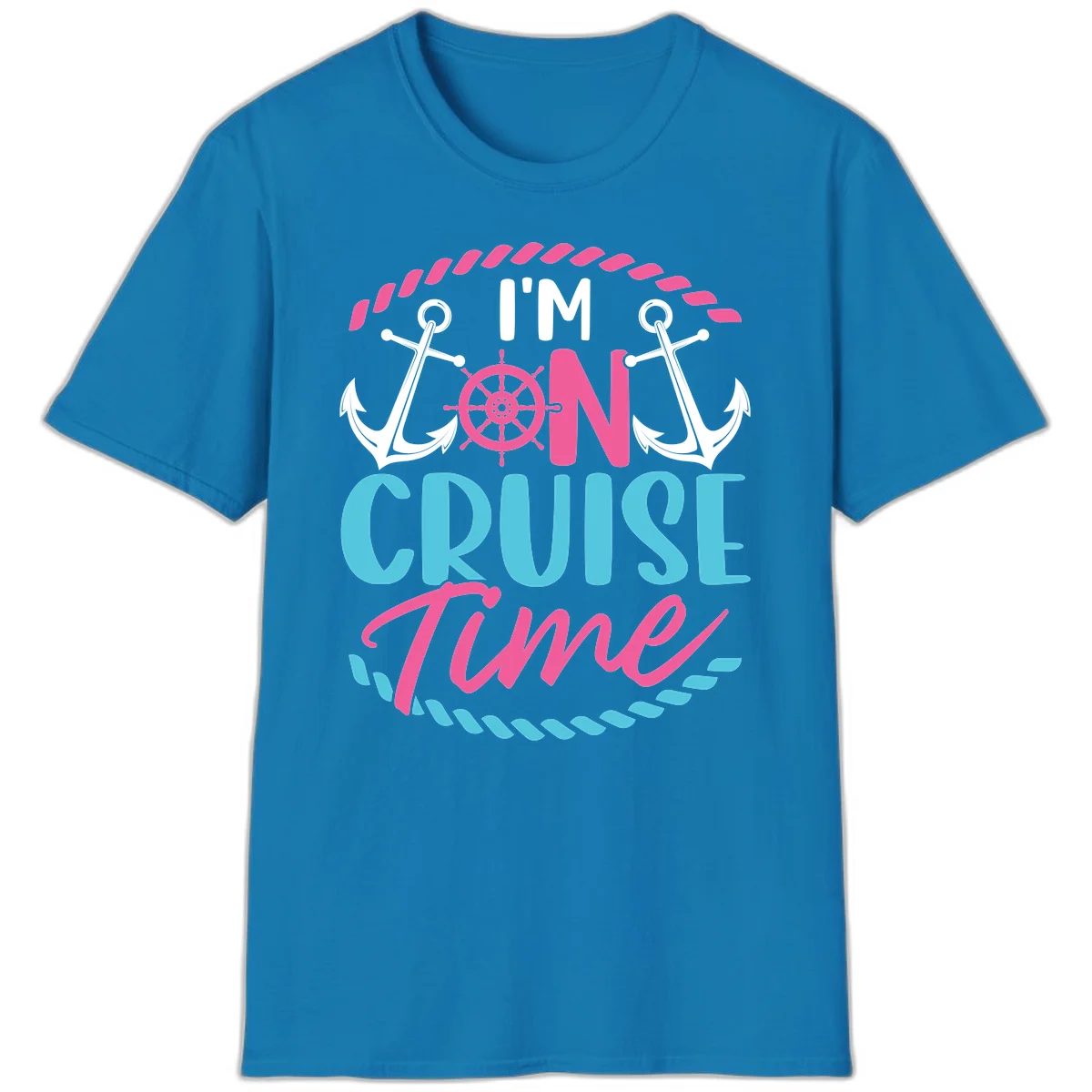 I'm On Cruise Time T-Shirt in Sapphire