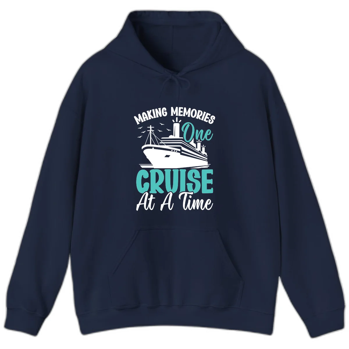 Making Memories One Cruise At A Time Hoodie in Navy
