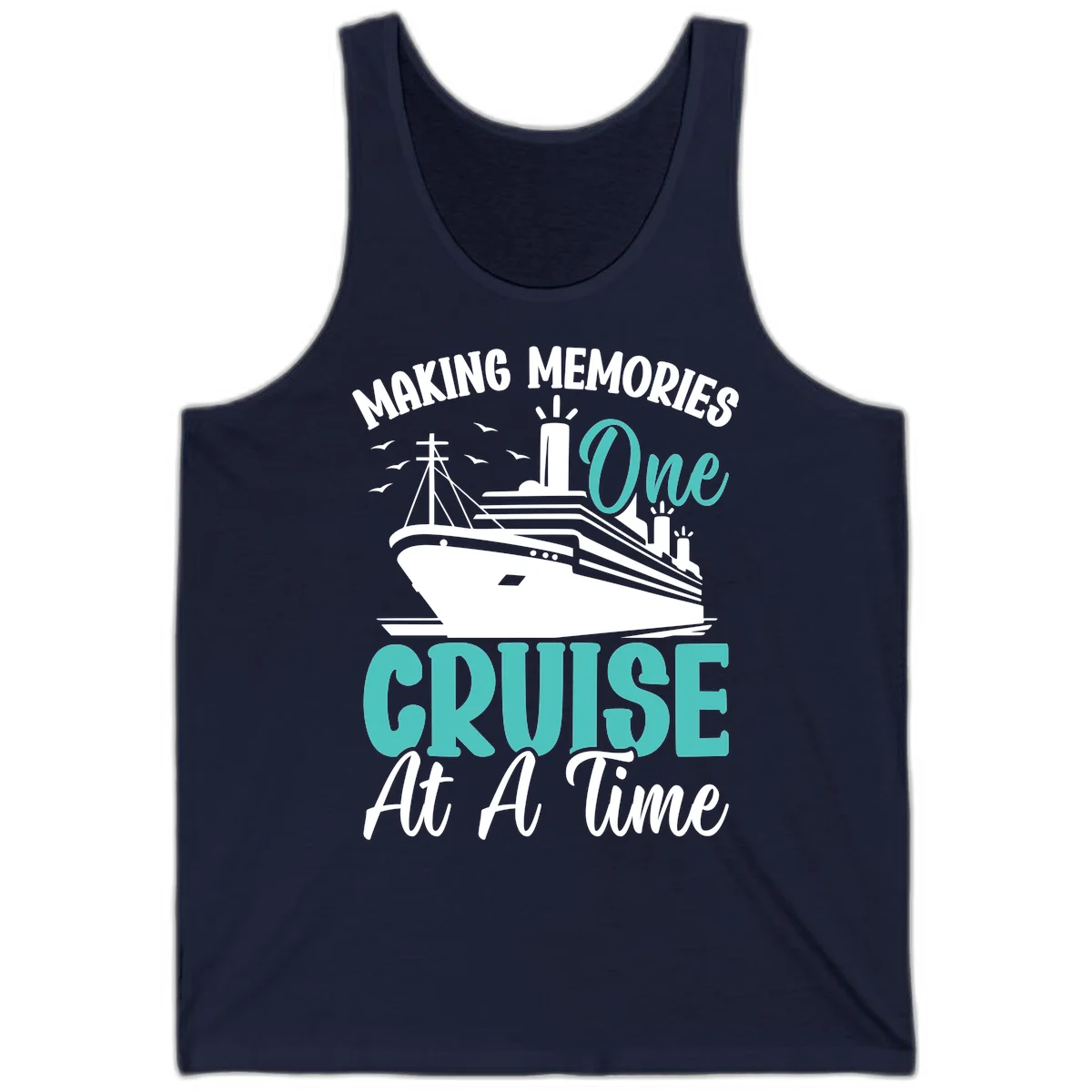 Making Memories One Cruise At A Time Tank in Navy