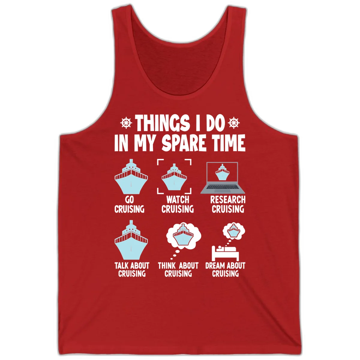 Things I Do In My Spare Time Cruising Tank in Red