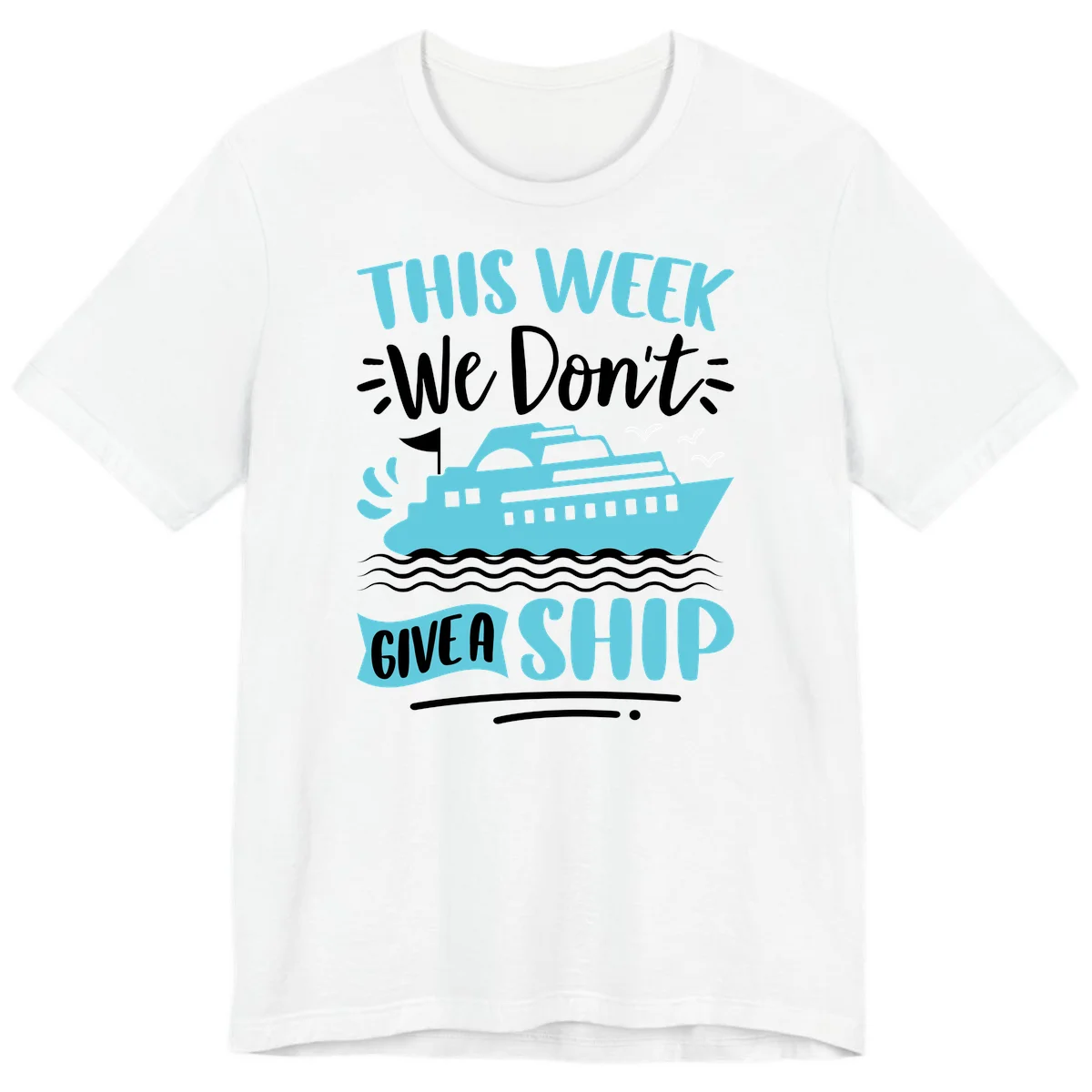 We Don't Give A Ship Premium T-Shirt in White