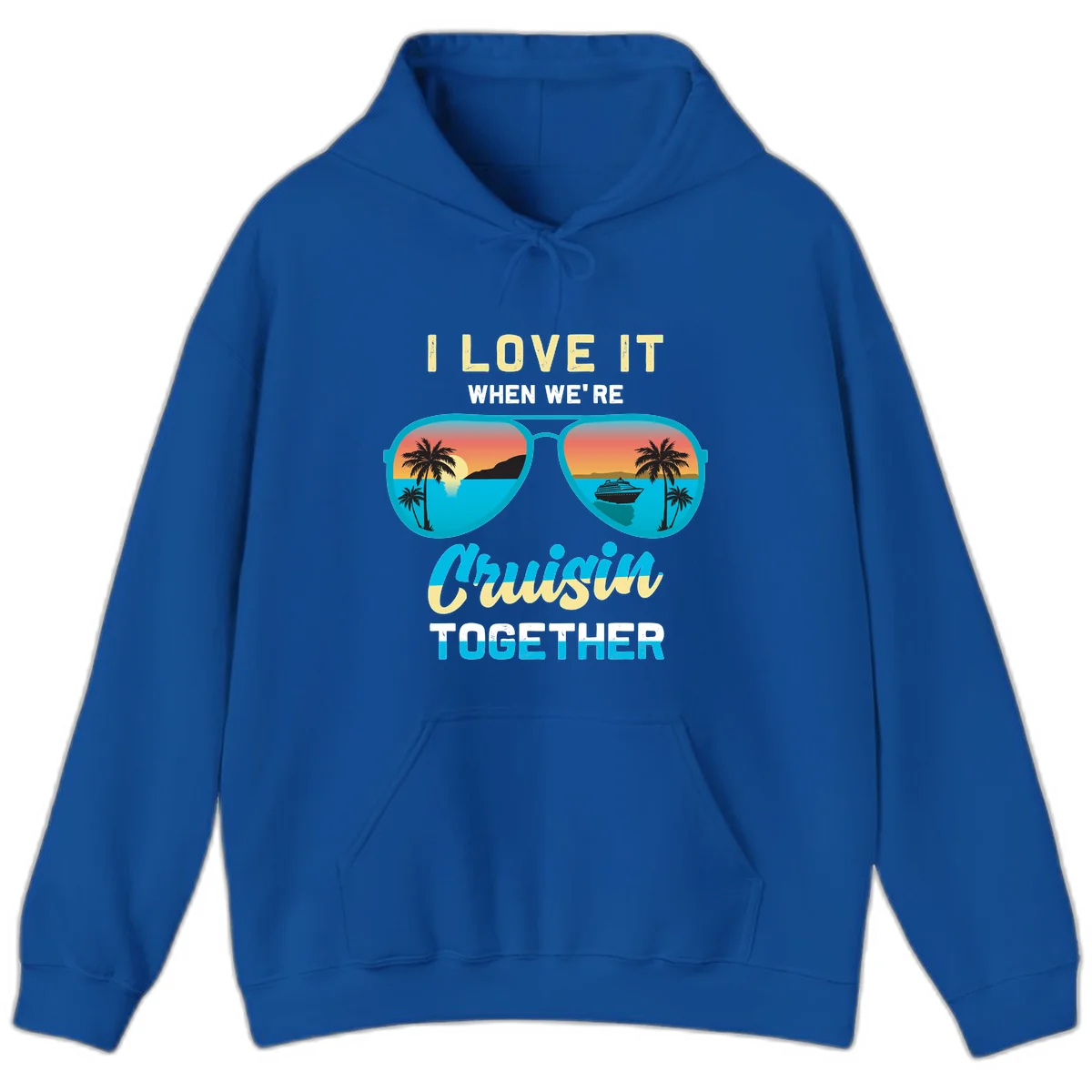 Cruising When We're Cruisin Together Hoodie in Royal