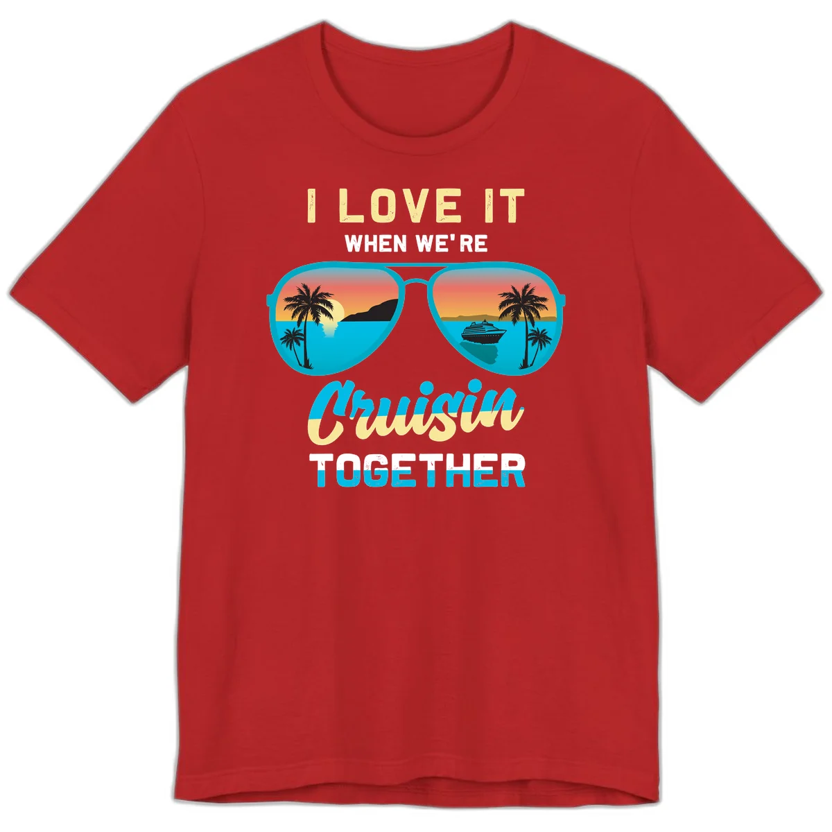 Cruising When We're Cruisin Together Premium T-Shirt in Red