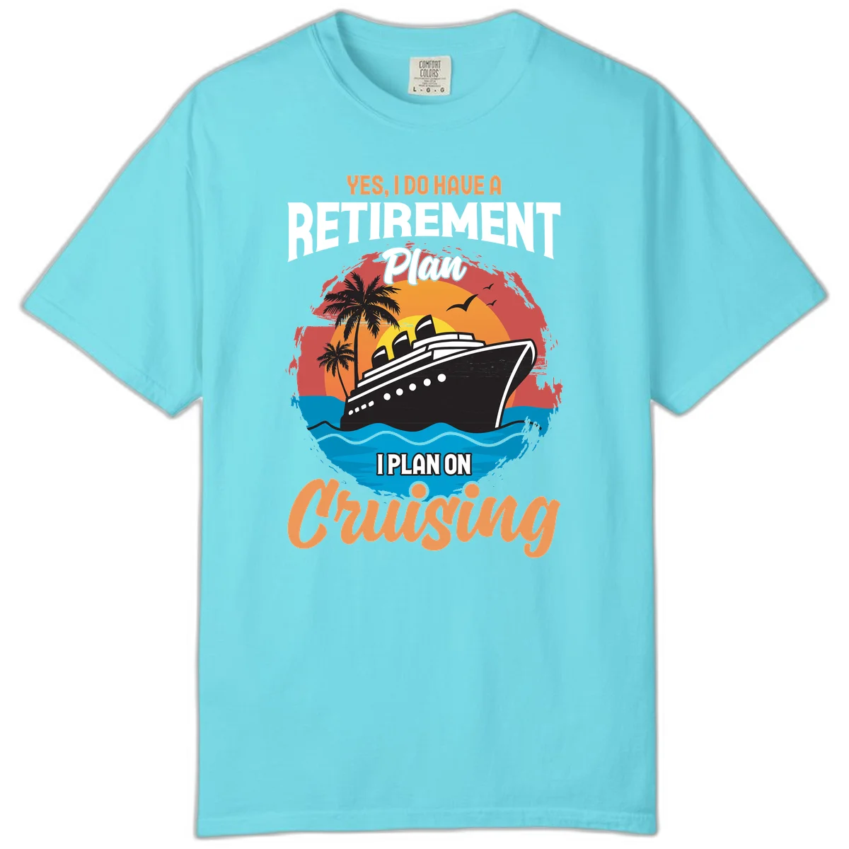 Retirement Plan Cruising Comfort Color in Lagoon Blue