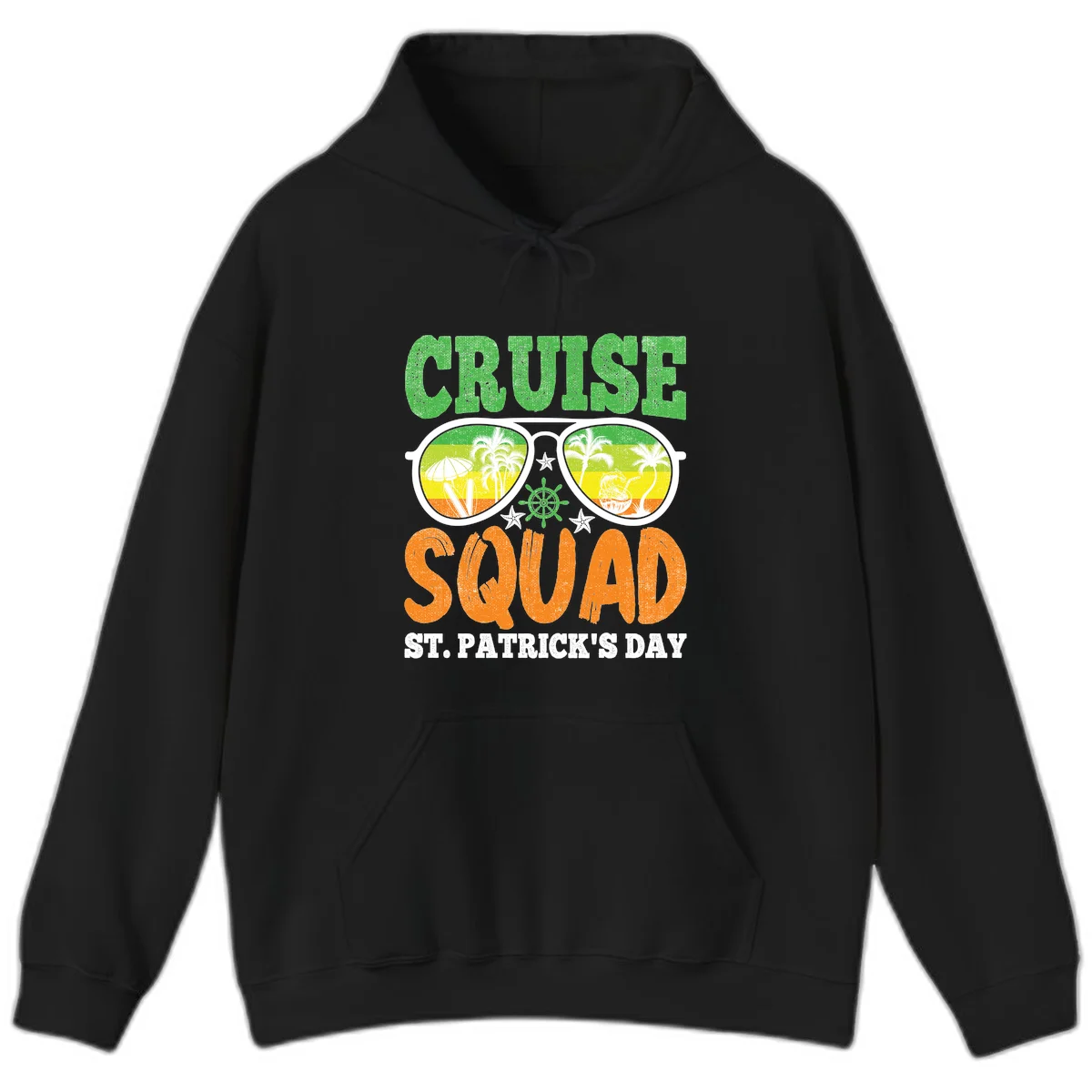 Cruise Squad Squad Sunglasses Hoodie in Black