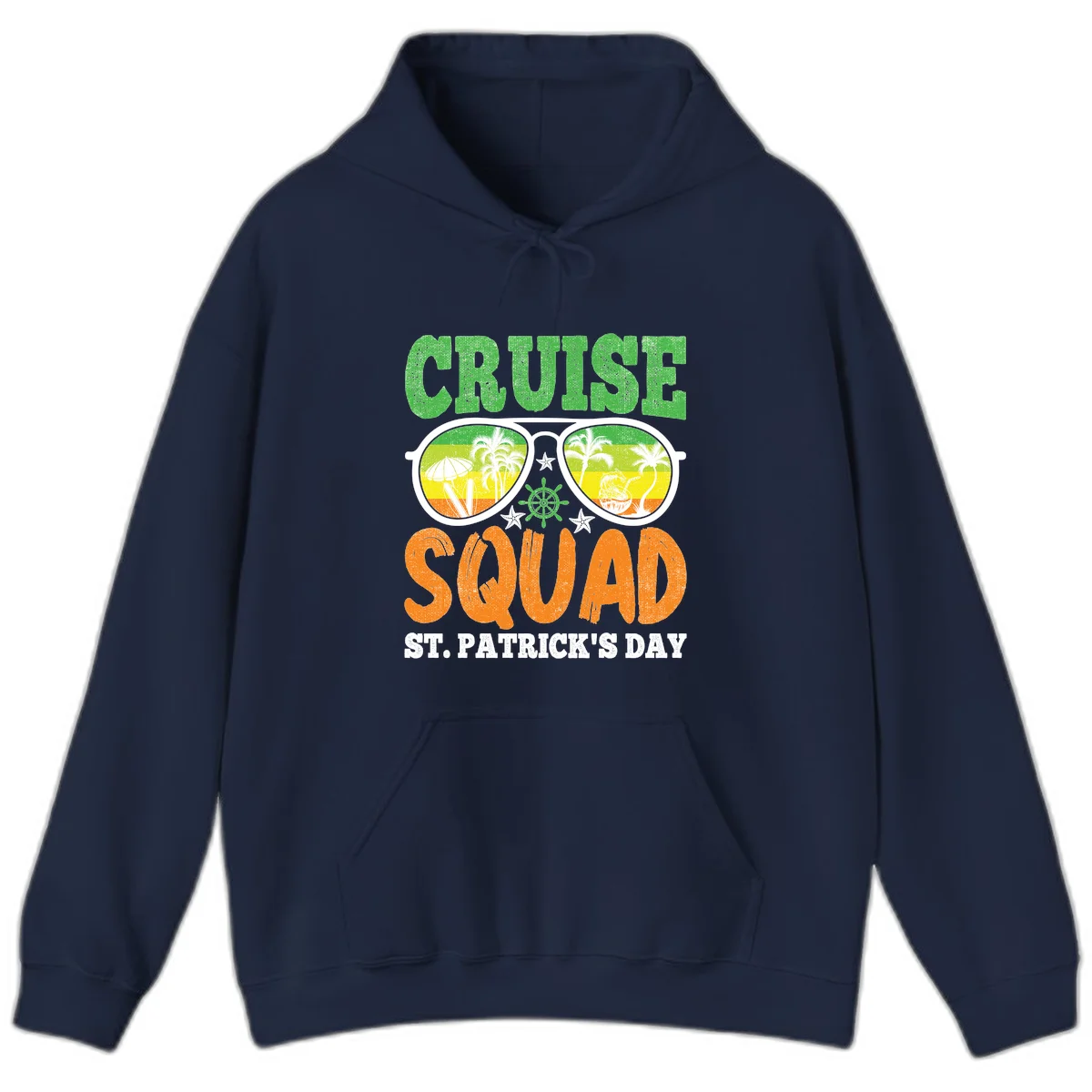Cruise Squad Squad Sunglasses Hoodie in Navy