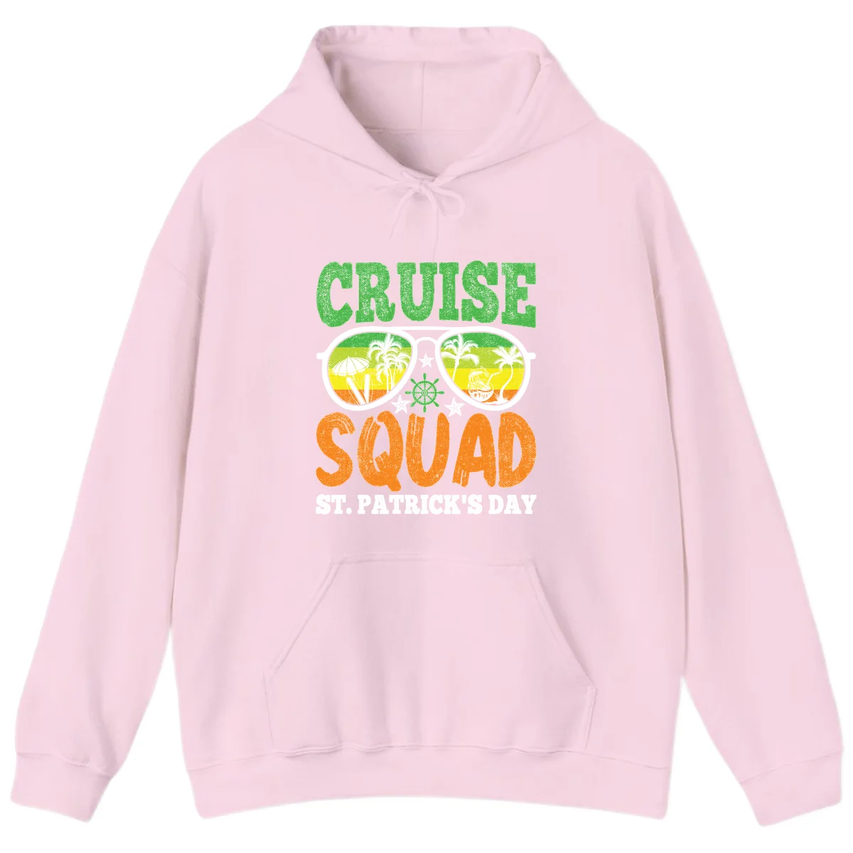Cruise Squad Squad Sunglasses Hoodie in Light Pink