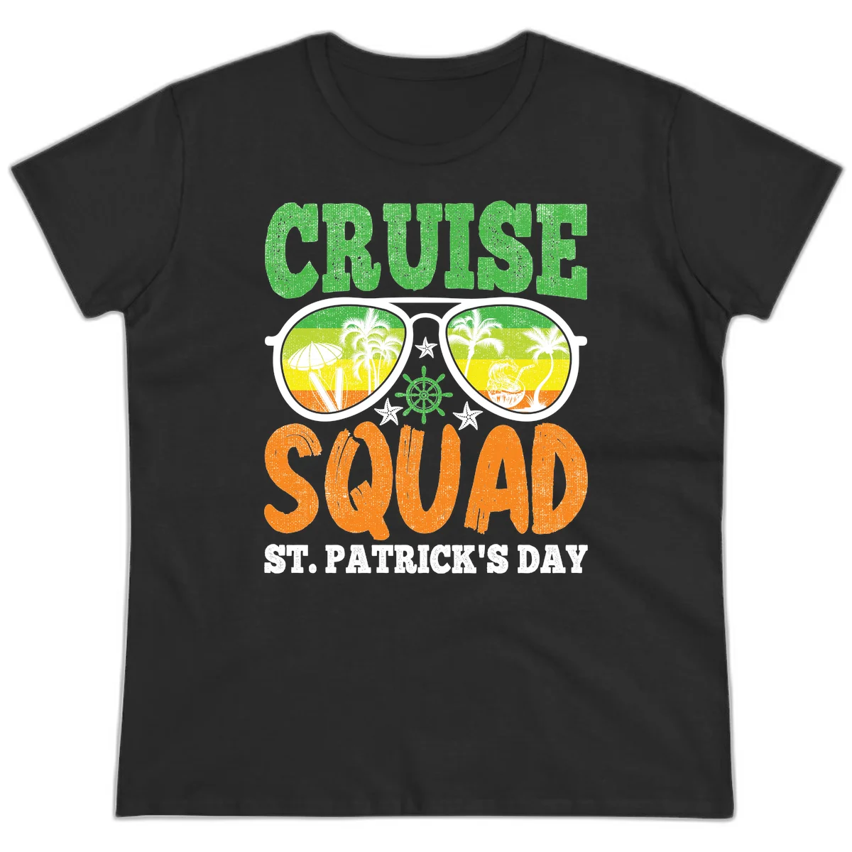Cruise Squad Squad Sunglasses Ladies Tee in Black