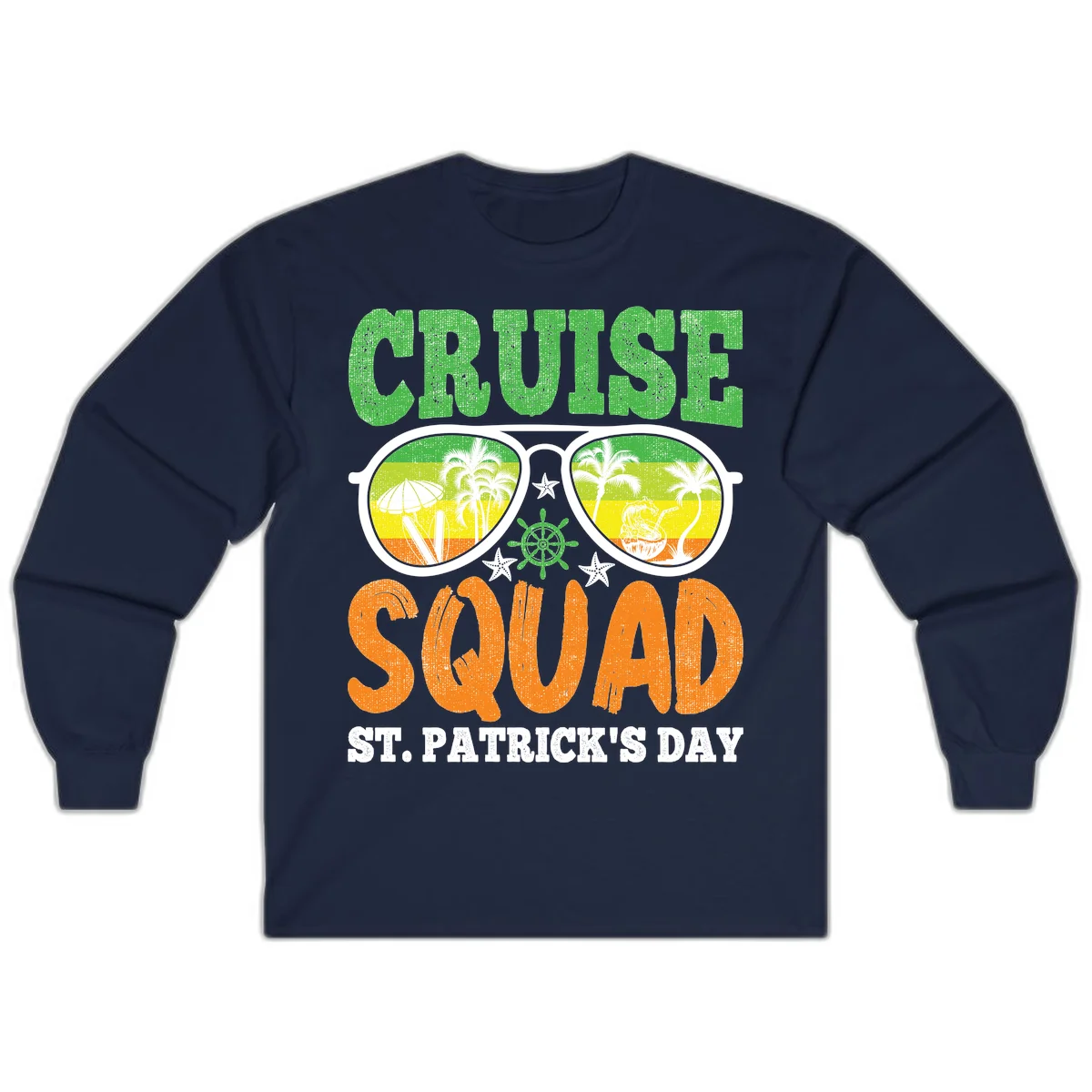 Cruise Squad Squad Sunglasses Long Sleeve in Navy