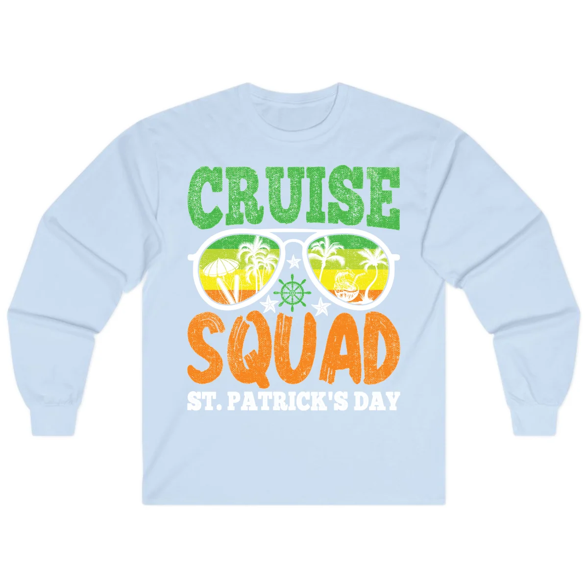 Cruise Squad Squad Sunglasses Long Sleeve in Light Blue