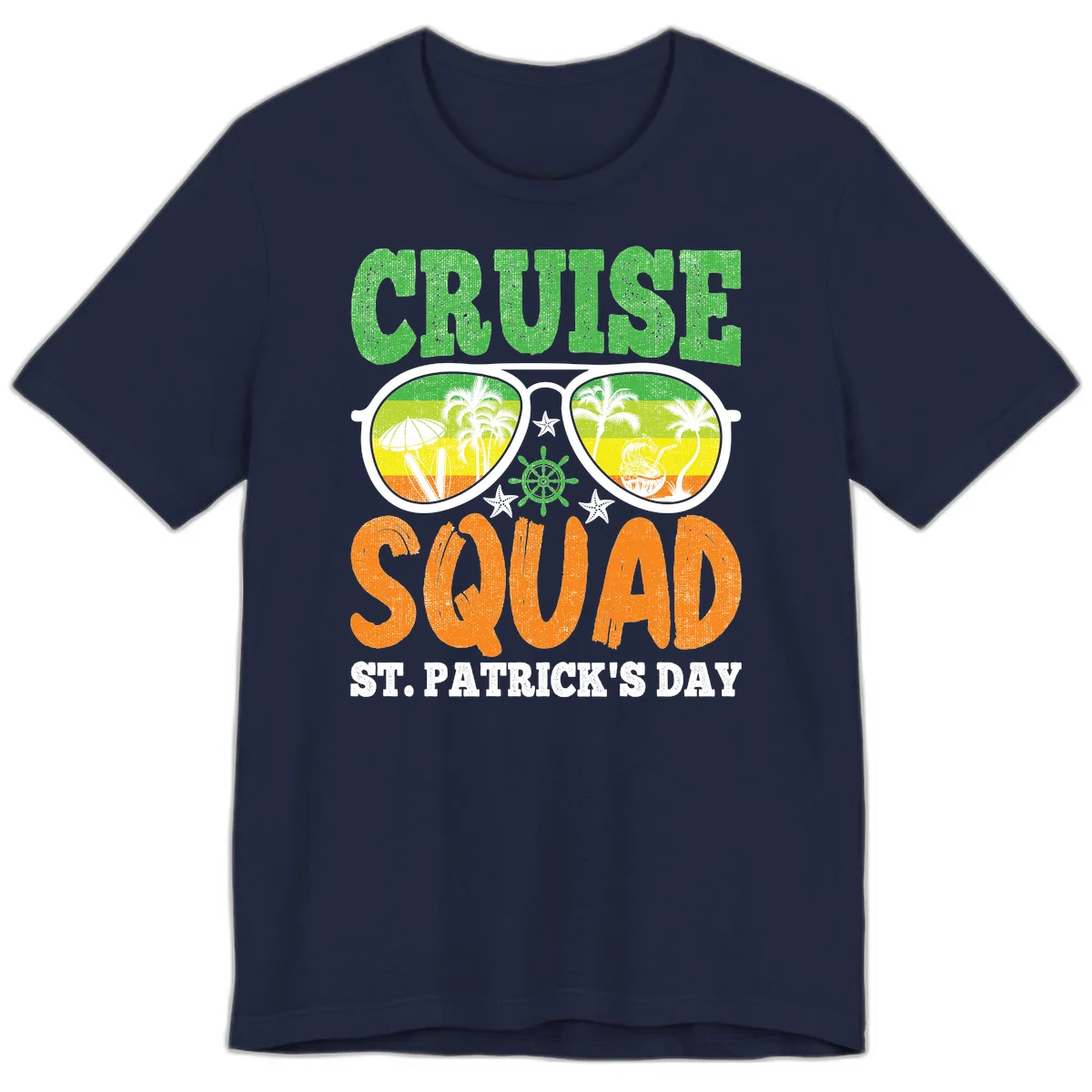 Cruise Squad Squad Sunglasses Premium T-Shirt in Navy