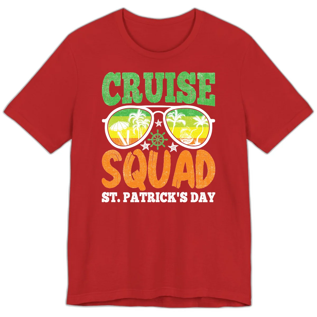 Cruise Squad Squad Sunglasses Premium T-Shirt in Red