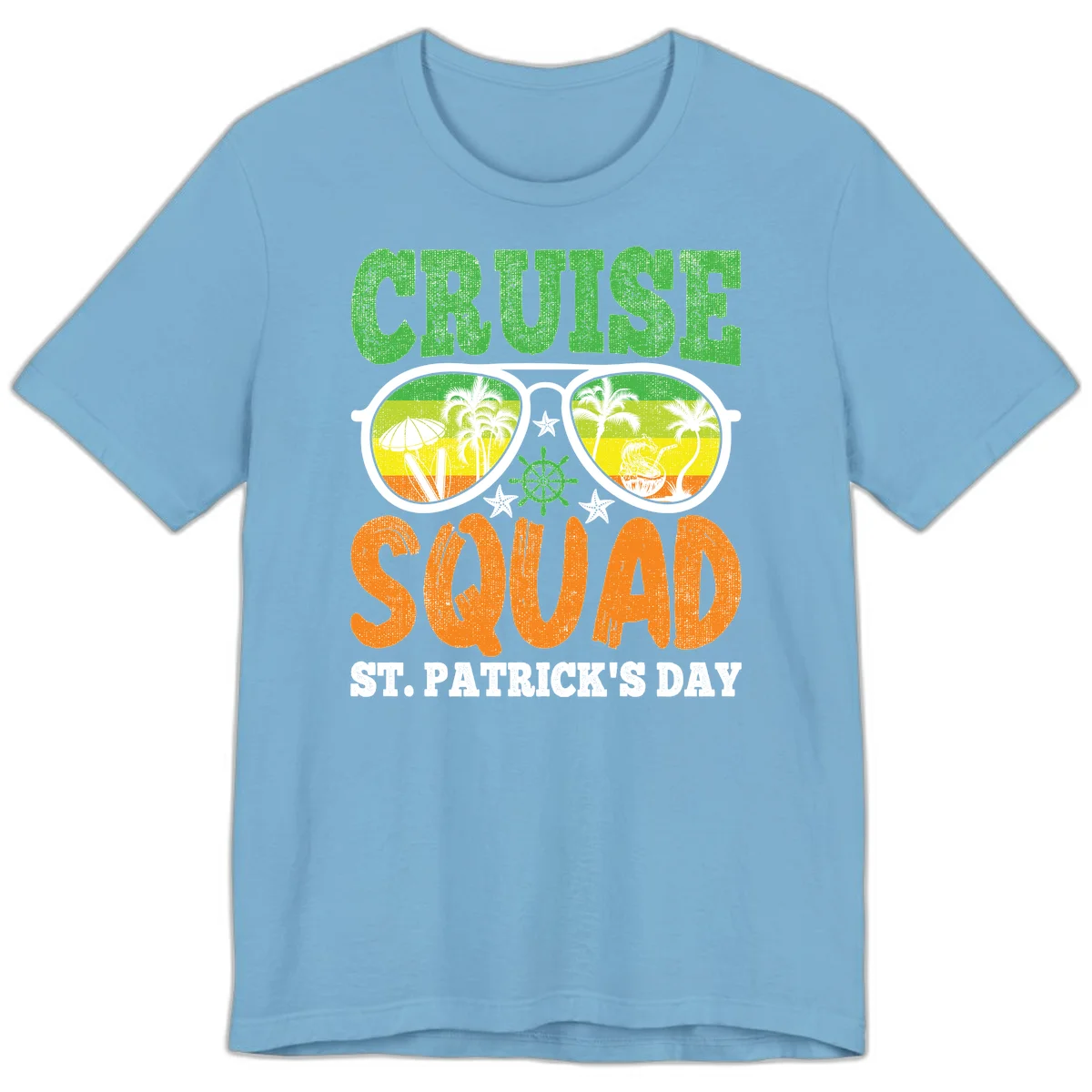 Cruise Squad Squad Sunglasses Premium T-Shirt in Ocean Blue