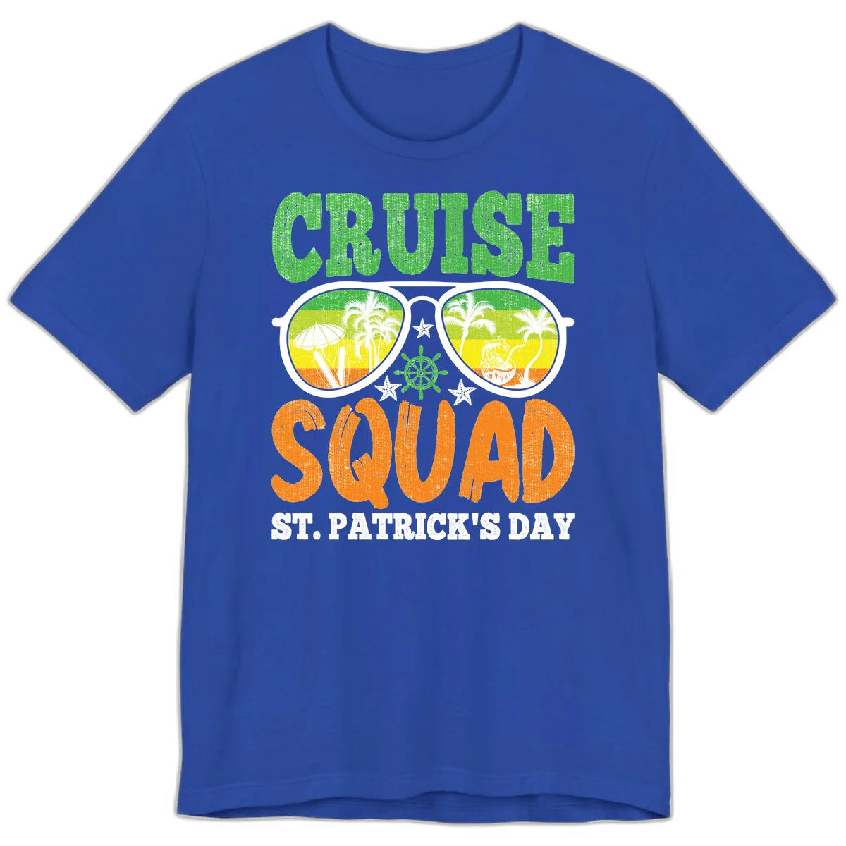Cruise Squad Squad Sunglasses Premium T-Shirt in True Royal