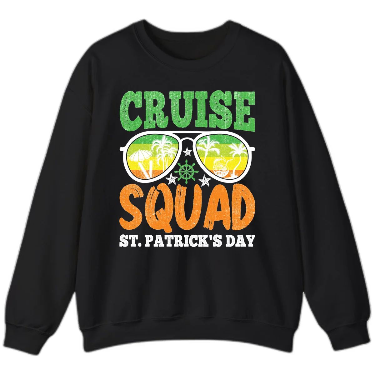 Cruise Squad Squad Sunglasses Sweatshirt in Black