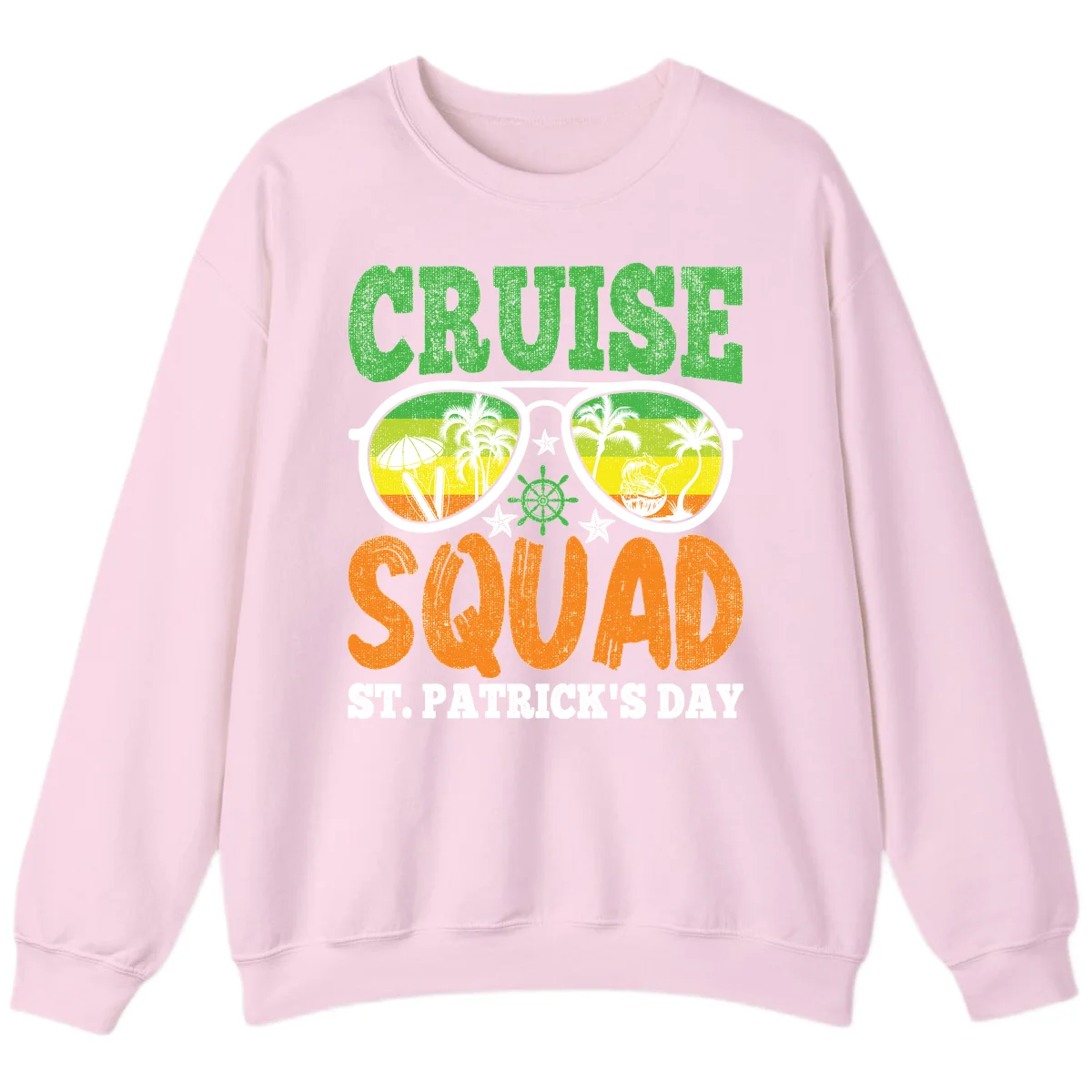 Cruise Squad Squad Sunglasses Sweatshirt in Light Pink